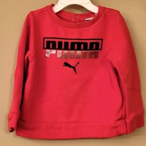 Puma red pullover sweatshirt